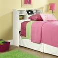 thumbnail image 3 of Sauder Shoal Creek Twin Bookcase Headboard in White, 3 of 14
