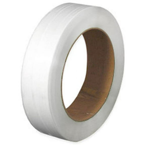 CWC Polypropylene Strapping - 5/8" x .030" x 5400', Clear, 16" x 6" Core