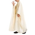 thumbnail image 2 of Otqutp Boys Robe 𝗜slamic Muslim Clothes Loose Fit Abaya Long Sleeve Lightweight Chiffon Kaftan Toddler Arabic 𝗗ubai Thobes, 2 of 9