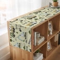 thumbnail image 6 of Cartoon Tractor Table Runner, Cute Green Digger Shovel Truck Rustic Washable Cotton Linen Table Runners 72 Inches Long, Dresser Scarf Runner for Dining/Coffee/Kitchen/TV Stands/Cabinets 13''x72'', 6 of 9