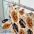 thumbnail image 3 of Halloween Shower Curtain, Cute Pumpkin Polyester Fabric Bathroom Decor Curtain, Machine Washable Waterproof, Halloween Holiday Gift for Women Men, 72 x 72 Inches, 3 of 7