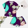 thumbnail image 4 of Animated Invader Zim Summer Home Suit For Womens Short-Sleeved Pajama Set 2pcs Loungewear Soft Sleepwear T-Shirts Tee Shirt Top And Short Sleeping Pants, 4 of 8