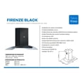 thumbnail image 2 of Campana extractora purificadora de cocina TeknoKlass FIRENZE BLACK acero isla 90cm x 45cm x 60cm negra 110V, 2 of 3