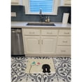 thumbnail image 3 of Christmas Presents between Friends Pekingese - Black Machine Washable Memory Foam Mat, 3 of 4
