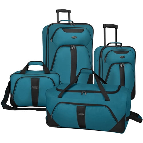 U.S. Traveler 4-Piece Luggage Set - Walmart.com