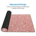 thumbnail image 3 of Rateoe Rose Gold Pink Glitter Print Mouse Pad - Extended Large Gaming Mousepad,Non-Slip Stitched Edge,16x29.5 Inch, 3 of 8