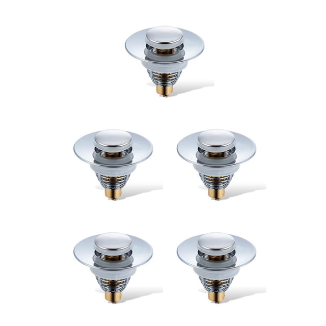 Yuarrent Tapón de desagüe para fregadero emergente, cubierta de filtro de lavabo de vanidad, colador de núcleo de cobre, piezas de repuesto, Type2 NO2