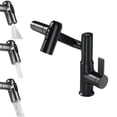 thumbnail image 1 of Nomeni Faucets Rotatable Bathroom Faucet 1080° Rotatable Bathroom Vanity Faucet 1 Hole Height Adjustable Single Handle Faucet Bathroom Faucet With Temperature Display Kitchen Faucet Taps, 1 of 5