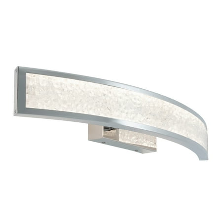 Artika Glitter 1 Light Integrated LED Vanity Light Fixture Chrome