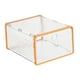 thumbnail image 5 of Caja de almacenamiento de zapatos, contenedor transparente, organizador de zapatos, multifunción, apertura lateral. amarillo, 5 of 9