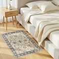 thumbnail image 3 of Uermei 2'x3' Small Washable Area Rug: Non-Slip Stain-Resistant Durable Indoor Mat for Entryway, Kitchen, Bedroom, Laundry, Pet & Kid-Friendly Home Decor - Beige Blue, 3 of 10