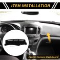 thumbnail image 2 of Unique Bargains Dash Cover for Chevrolet Silverado 1500 1999-2006 Dash Board Mat Non-Slip Dash Cover Mat with Pattern Flannel Center Console Dashboard Cover Pad Black, 2 of 6
