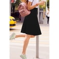 thumbnail image 2 of BGDK Soft Cotton Girls Skater Skirt, Knee Length School Uniform Skirt, Comfortable All-Purpose Cotton Skirt for Girls, Light Heather X Small, 2 of 4