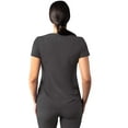thumbnail image 2 of Adar Addition Scrubs For Women - Modern V-Neck Scrub Top - A6008 - Pewter - 3X, 2 of 8