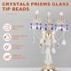 thumbnail image 2 of Uxcell 10-Pack Crystals Prisms Glass Tip Beads, 75mm Reemplazo de Candelabro Lágrima Gotas de Carámbano Colgantes [Azul], 2 of 6