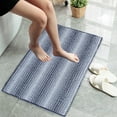 thumbnail image 5 of sruoe Bathroom Rugs, Bath Mat for Bathroom Floor 1pcs, Bath Mats for Bathroom Floor Non Slip Non Skid, Rectangular Polyester Floor Mat for Bath Door Household, Navy, 5 of 5