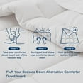Bedsure All Season Down Alternative Comforter Duvet Insert, Machine