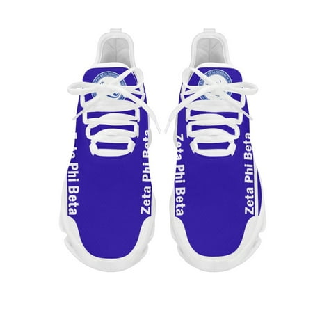 

Zeta Phi Beta Women s Sneakers Round Toe Flats for Female Personalized Design Lightweight Mesh Shoes Outdoor Travel Footwear
