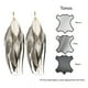 thumbnail image 4 of VANGANIA Aretes largos mujer de plumas joyería fina ideal en regalos para mujer, 4 of 5