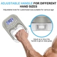 thumbnail image 4 of Rechargeable Handeful Grip Strength Tester, 396Lbs/180KG Digital Hand Grip Strength Tester with LCD Display, Adjustable Dynamometer Handgrip Measurer Meter, for Home Gym,Fitness Training,Sports,Grey, 4 of 7