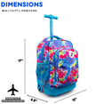 thumbnail image 6 of J World Boys and Girls Sunny 17" Kids Rolling Backpack for School and Travel, Tie Dye, 6 of 6