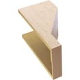 thumbnail image 6 of 10"W x 10"D x 20"H Wide Clemmons Rough Cedar Woodgrain TimberThane Corbel, Primed Tan, 6 of 6