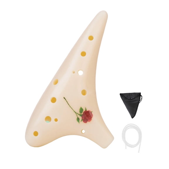 Resin Ocarina 12 Holes Ergonomic For Outdoor Practice And Stage Shows