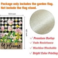 thumbnail image 2 of He Is Risen Easter Garden Flag - Religious Cross, 12 x 18 Inch Double Sided Burlap Cross Pink Green Floral Yard Flags for Outside Christian Spring Outdoor Decorations, 2 of 6