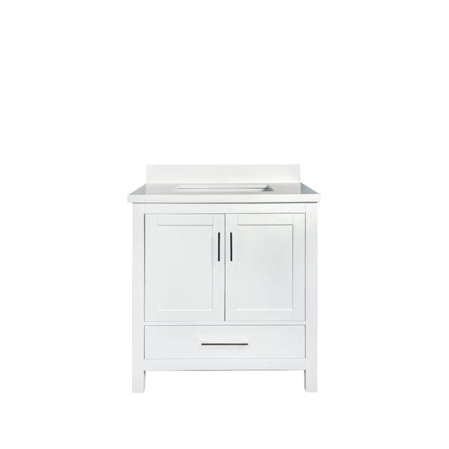 SERA Carmela Bathroom Vanity Pure White Knock Down