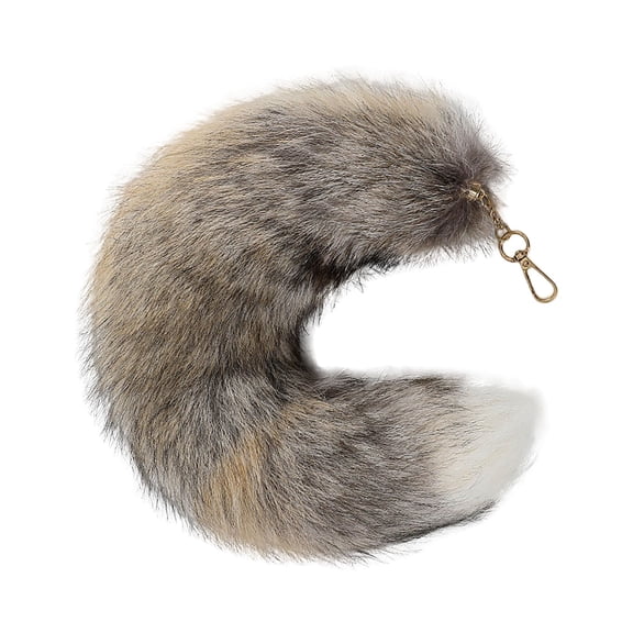 Fluffy Animal Tail Keychain 40cm Plush Accessory Fashion Bag Charm