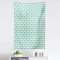 thumbnail image 1 of Ivory and Blue Tapestry, Nostalgic Doodle Dotted Background Nature Growth Arrangement, Fabric Wall Hanging Decor for Bedroom Living Room Dorm, 5 Sizes, Blue Turquoise and Ivory, by Ambesonne, 1 of 1