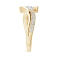 thumbnail image 3 of ANGARA Natural 0.65 Ct. Diamond Fashion Ring in 14K Yellow Gold for Women (Ring Size: 11.5), 3 of 10