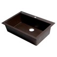 thumbnail image 1 of Alfi Brand AB3020DI-C Drop-In Granite Composite 29.88 in. 1-Hole Single Bowl Kitchen Sink in Chocolate, 1 of 1