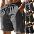 thumbnail image 2 of Mens Shorts - Mens Workout Athletic Shorts Hiking Shorts Casual Work Hiking Shorts Quick Dry Loose-Fit Athletic Shorts for Running Casual Activewear, 2 of 9
