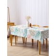 thumbnail image 3 of Teal Red Seahorse Coastal Rectangle Tablecloth, Nautical Beach Coral Starfish Waterproof & StainResistant Tablecloth, Washable Oil-proof Table Cover for Dining/Party/Wedding/Camping/Buffet 54x108 In, 3 of 9