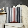 thumbnail image 2 of SHANXI Pillow Covers Red Blue Stripes Decorative Pillow Cases Throw Pillows Home Decor for Sofa Couch Porch Outdoor 12x12in, 2 of 5