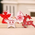 thumbnail image 3 of 24 piezas de adornos de madera, conjunto terminado, adornos colgantes para Navidad, 3 of 5