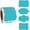 Cyan Blue, variant on 2 x3 Pink Label Stickers, Self-Adhesive Gift Tag Stickers, Write on Blank Labels for Essential Oil Bottles, Gifts, Name Tags, Fancy Shapes 200PCS