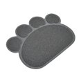 thumbnail image 2 of Alfombrilla para caja de arena para gatos con forma de pata, 30 x 40 cm (negro carbón), 2 of 3