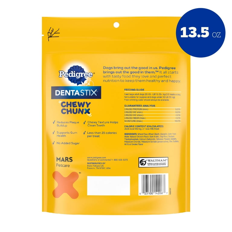 PEDIGREE DENTASTIX Chicken Flavor Teeth Cleaning Dental Chew