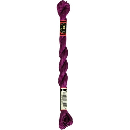 UPC: 0077540975266 | DMC Pearl Cotton Skein Size 5 27.3yd-Very Dark Fuchsia