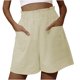 thumbnail image 2 of ICHUANYI Clearance Women's Fashion Pants Leisure Sports Shorts Pants Pocket High Waist Comfortable Jeans(Yellow, M) ICHUANYI WER2023081400758, 2 of 8
