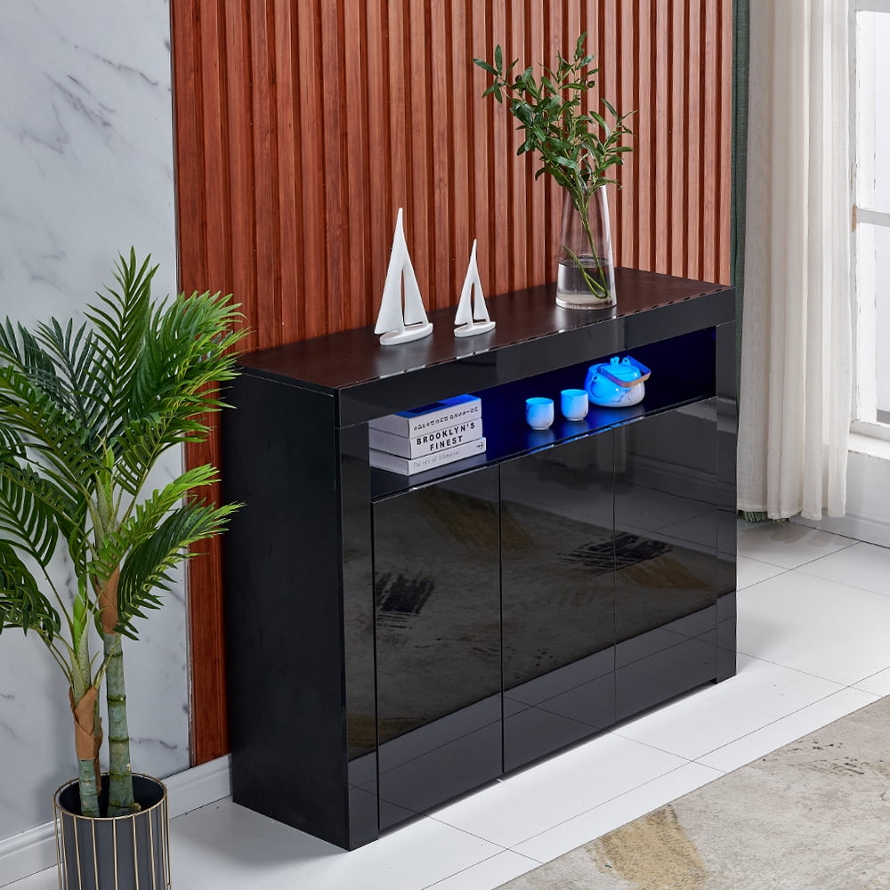High Gloss Modern Sideboard TV Stand Console Kitchen Storage