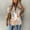 Khaki, variant on Tralilbee New Fashion All-Match Blouse Loose Casual Long-Sleeved Plus Size Shirt Women's Temperament Commuter Blouse