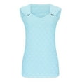 thumbnail image 4 of Mrat Classic Tank Tops Women's Fashion Casual Sleeveless Blouse V-Neck Tops Workout Tank Tops Woman S-527 Light Blue M, 4 of 6