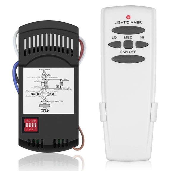 COREBAY Fan Remote Replacement (3-Speed Dimmer) - Fits Fan-HD5 RR7079T CHQ7078T UC7078T FAN28R