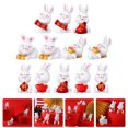 thumbnail image 3 of 12Pcs Small Rabbit Figurines Cartoon Bunny Adornments Bunny Modeling Statues Miniature Rabbit, 3 of 8