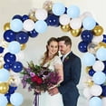 thumbnail image 5 of Yansion 94Pcs Blue Balloon Arch Garland Kit,Blue White Gold Latex Confetti Balloons Pack For Wedding, Birthday, Baby Shower, Backdrop Party Decorations Party Supplies, 5 of 12