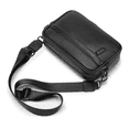 thumbnail image 1 of Bolso Bandolera De Cuero Negra, 1 of 3