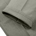 thumbnail image 5 of Pafei Tyugd Linen Pants Men Casual Summer Comfy Breathable Cotton Pants with Pockets Elastic Waist Loose Fit Straight Leg Beach Pants Green 3XL, 5 of 8